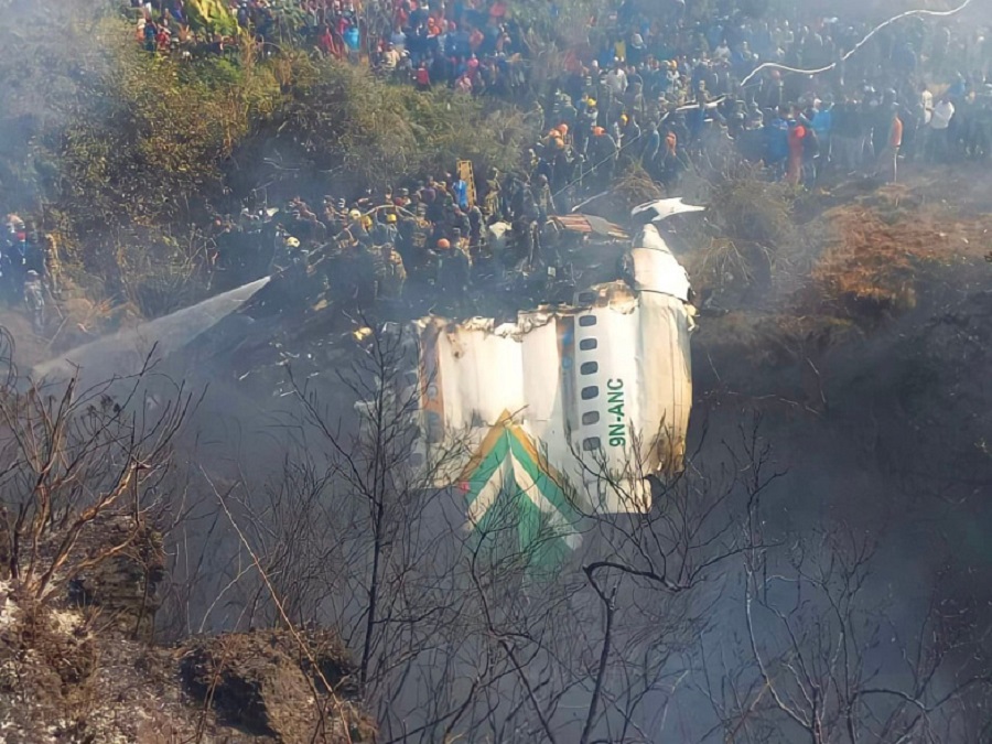 крушение самолета в Непале