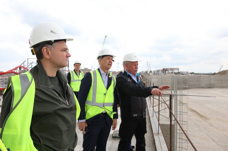 посетили стройплощадку Багаевского гидроузла