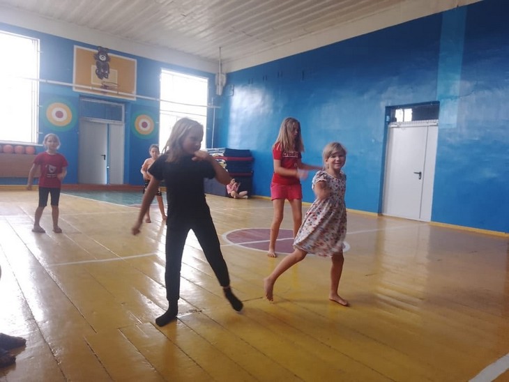 В пришкольном лагере