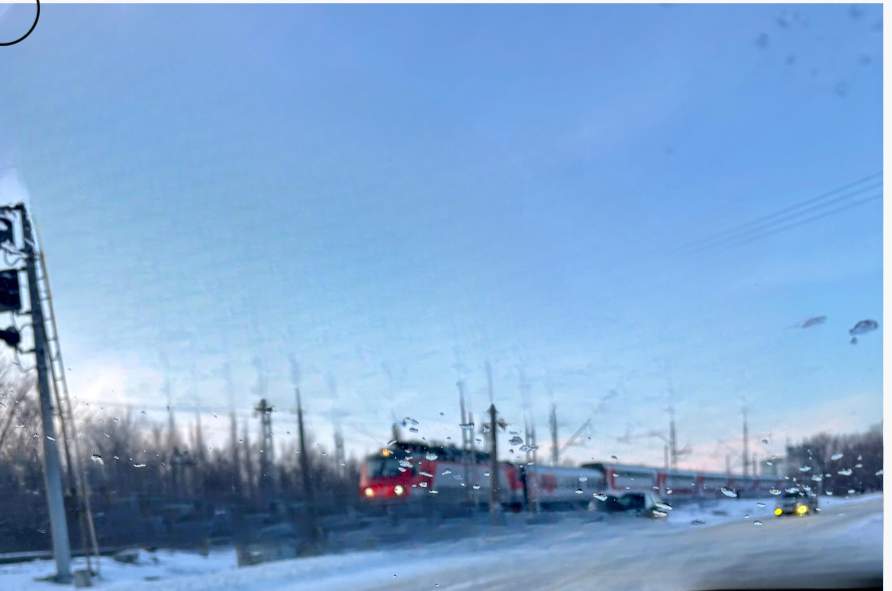 поезд, зима