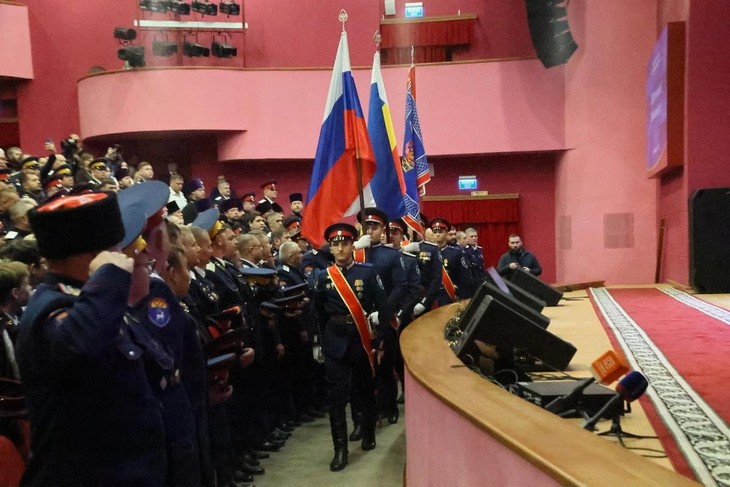 на XXXII Войсковом отчётном Круге Всевеликого войска Донского.